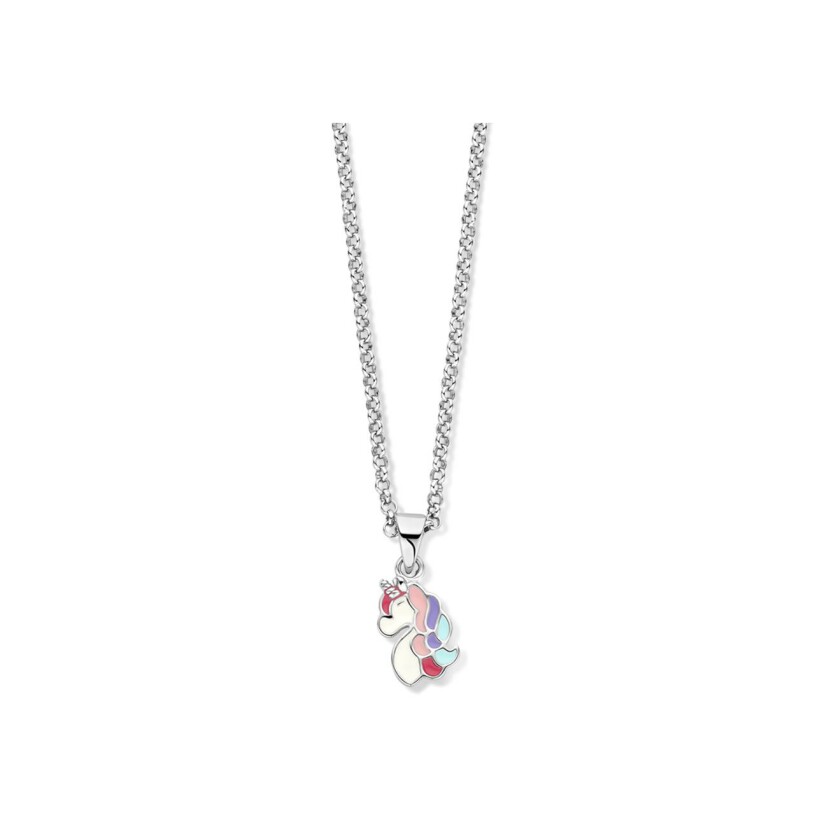 Collier Orage Kids licorne en argent