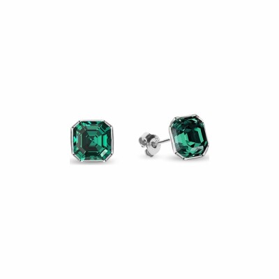 Boucles d'oreilles Spark Imperial en argent plaqué platine et cristaux