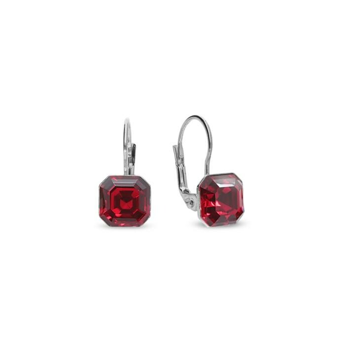 Boucles d'oreilles Spark Empire en argent plaqué platine et cristaux