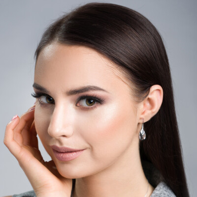 Boucles d'oreilles Spark Silver Drop en argent plaqué platine et cristaux