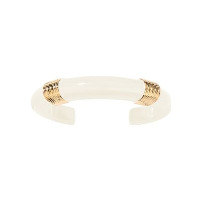 Bracelet Aurélie Bidermann Katt en métal doré et résine