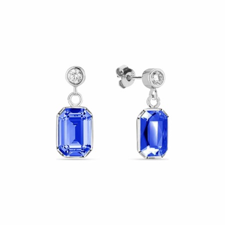 Boucles d'oreilles Spark Royal en argent plaqué platine et cristaux