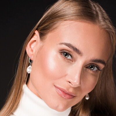 Boucles d'oreilles Spark Lulu en argent plaqué platine et cristaux