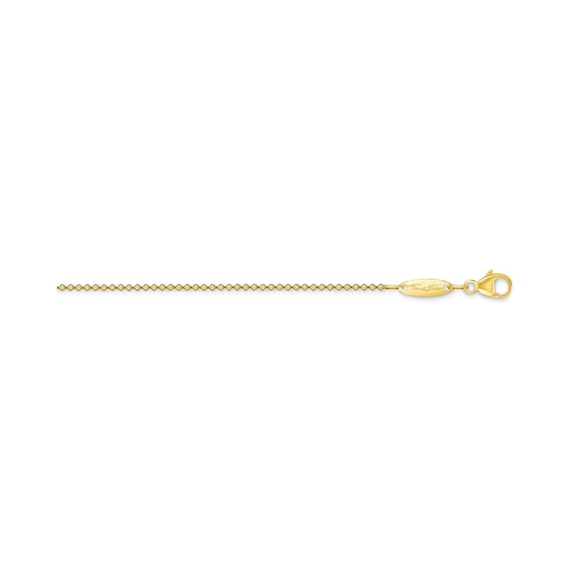 Collier Thomas Sabo en argent plaqué or jaune, 70cm