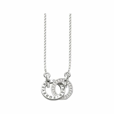 Collier Thomas Sabo Together Forever en argent et oxyde de zirconium, 40-45 cm