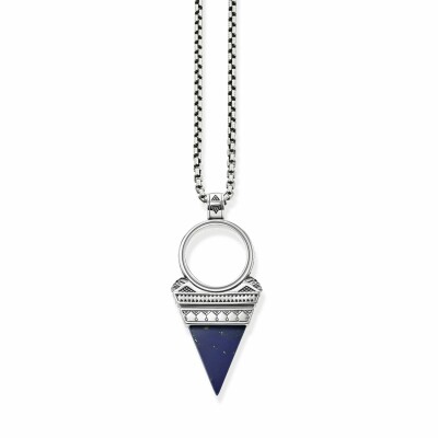 Chaîne Thomas Sabo Rebel at heart Triangle bleu en argent L (45-55cm)