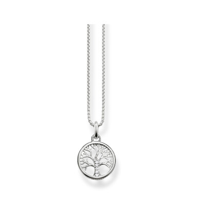 Collier Thomas Sabo Glam Soul arbre de vie  en argent et oxydes de zirconium, 42cm