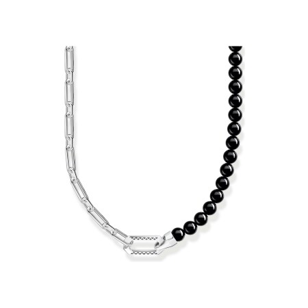 Collier Thomas Sabo Rebel at heart en argent et agate, 50 - 55cm