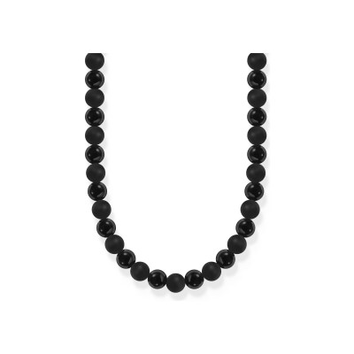 Collier pendentif Thomas Sabo en argent et onyx