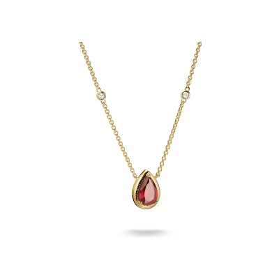 Collier Thomas Sabo en argent, plaqué or et oxyde de zirconium