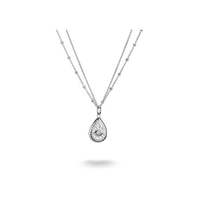 Collier pendentif Thomas Sabo en argent et oxyde de zirconium