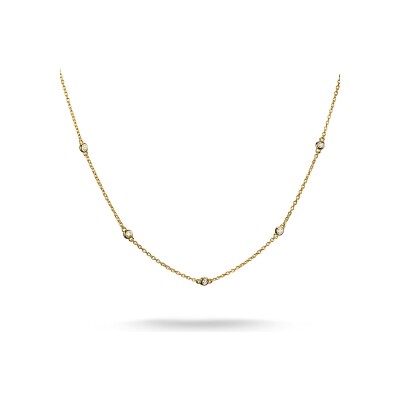 Collier pendentif Thomas Sabo en argent, plaqué or et oxyde de zirconium