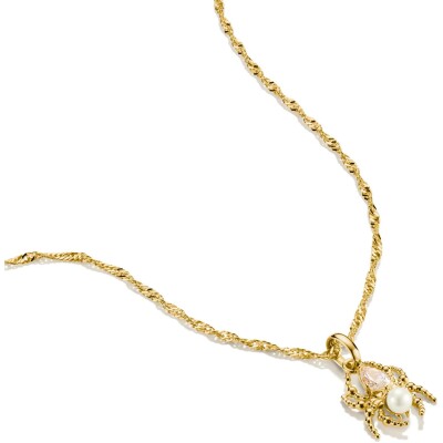 Collier pendentif Thomas Sabo en argent, plaqué or, oxyde de zirconium et perle d'eau douce