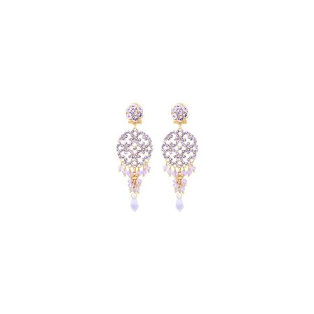 Boucles d'oreilles pendantes Satellite en métal doré à l'or jaune 14ct