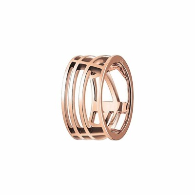 Bague Calvin Klein Draw en métal doré rose, taille 54-55