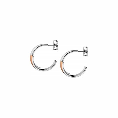 Boucles d'oreilles créoles Calvin Klein Intense en acier PVD