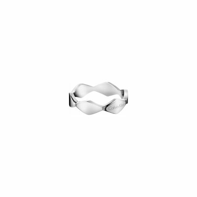 Bague Calvin Klein Snake en acier, taille 57-58