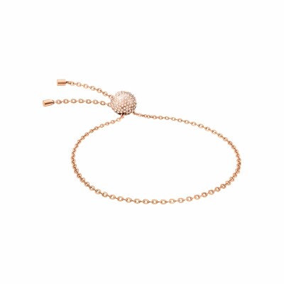 Bracelet Calvin Klein Side en métal doré rose et cristaux Swarovski