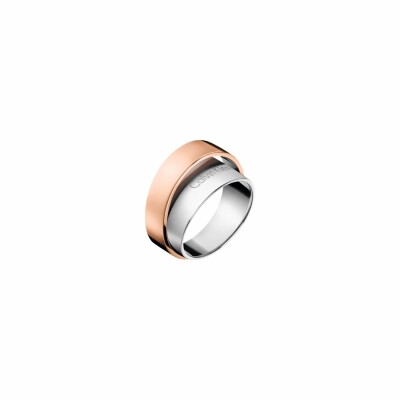 Bague Calvin Klein Unite en acier PVD, taille 51-52