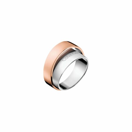 Bague Calvin Klein Unite en acier PVD, taille 57-58