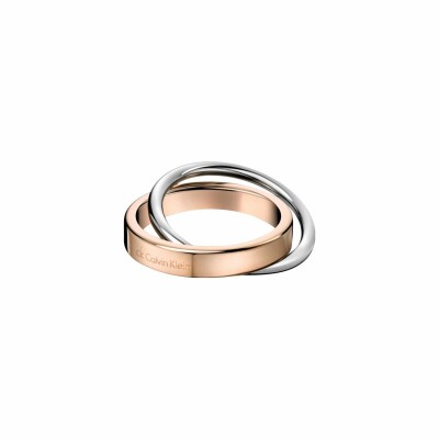 Bague Calvin Klein Coil en acier PVD, taille 54-55
