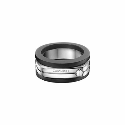 Bague Calvin Klein Mighty en acier PVD, taille 64-65