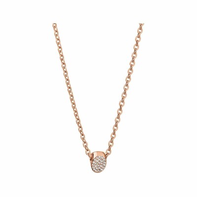 Collier Calvin Klein Brilliant en métal doré rose et cristal