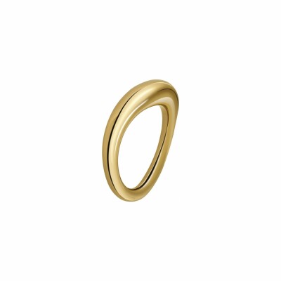 Bague Calvin Klein Born en métal doré jaune, taille 51-52