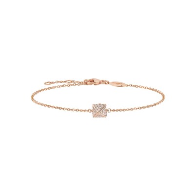 Bracelet Korloff Korlove coeur en or rose et diamant 0.003ct