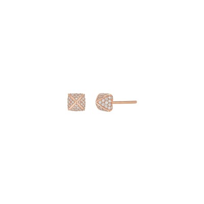 Boucles d'oreilles Korloff Korlove en or rose et diamant 0.51ct