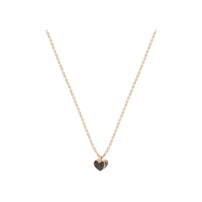 Collier Korloff Korlove en or rose et diamants noirs 0.30ct