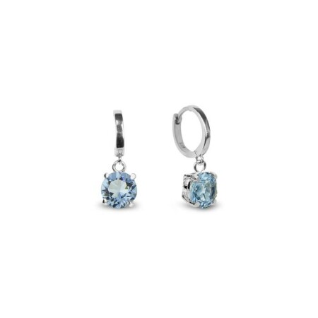 Boucles d'oreilles Spark Ronda en argent plaqué palladium et cristaux