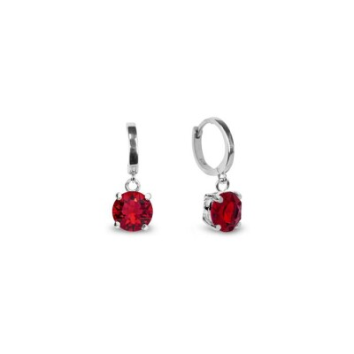 Boucles d'oreilles Spark Ronda en argent plaqué palladium et cristaux