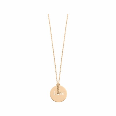 Collier Ginette NY LITTLE_TOKENS ON CHAIN en or rose