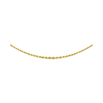 Chaîne maille corde en or jaune