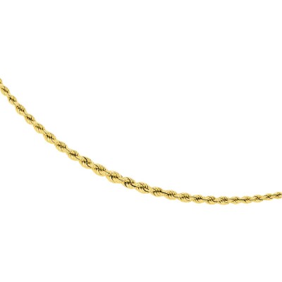 Chaîne maille corde en or jaune