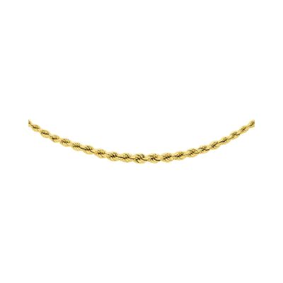 Chaîne maille corde en or jaune