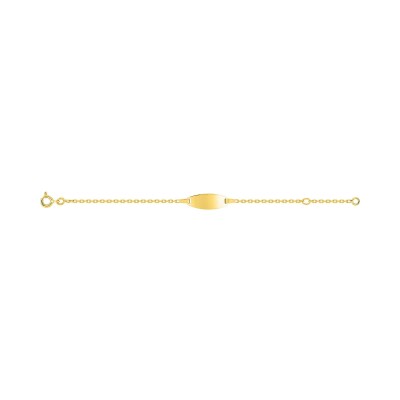Gourmette Bébé en or jaune, taille 13cm