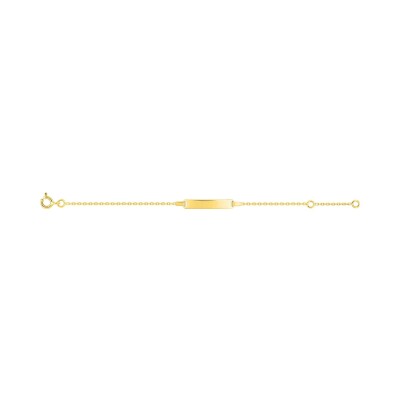 Gourmette Bébé en or jaune, taille 13cm