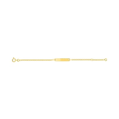 Gourmette Bébé en or jaune, taille 13cm
