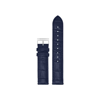 Bracelet de montre Briston 18mm bleu marine en cuir façon crocodile 