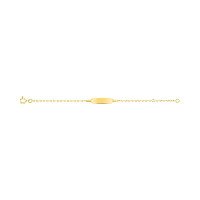 Gourmette Bébé en or jaune, taille 13cm