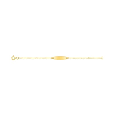 Gourmette Bébé en or jaune, taille 13cm