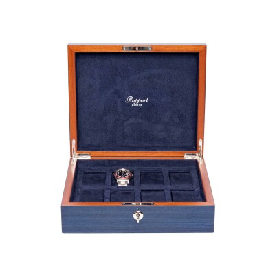 Rapport London Heritage Eight Watch Box - Navy