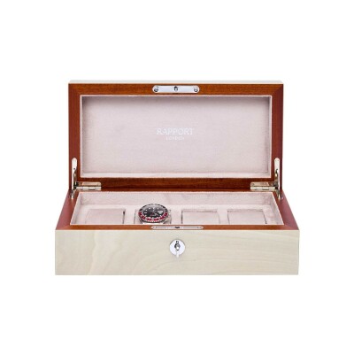 Rapport London Heritage Four Watch Box- Grey