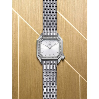 Montre MARCH LA.B LADY MANSART Electrique - Diamants Acier - Acier Poli-Brossé 9 maillons 