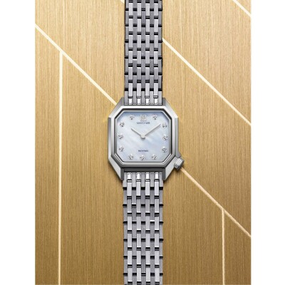 Montre MARCH LA.B LADY MANSART Electrique - Nacre Acier - Acier poli-brossé 9 maillons