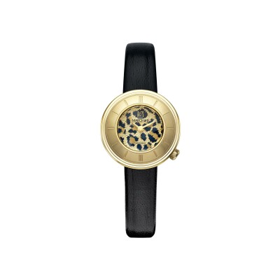Montre March LA.B Lady Volante Electrique - Cheetah - Chevreau Noir