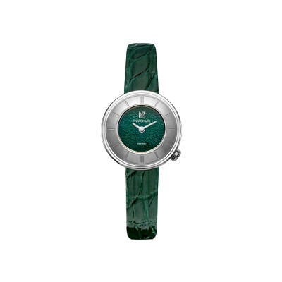 March LA.B Lady Volante Electrique - Forest - Green Alligator