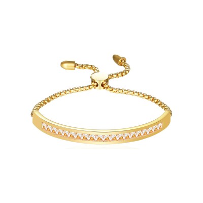 Bracelet LeeCooper en métal doré et oxydes de zirconium